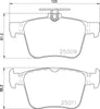 Mintex Brake Pads Set Brake Pads Full Set Of 4 Rear MDB3101 thumbnail