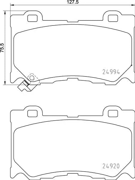 Mintex Brake Pads Full Set Of 4 Front MDB3109 - image 3