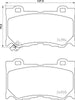 Mintex Brake Pads Full Set Of 4 Front MDB3109 thumbnail