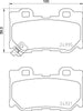 Mintex Brake Pads Set Brake Pads Full Set Of 4 Rear MDB3110 thumbnail