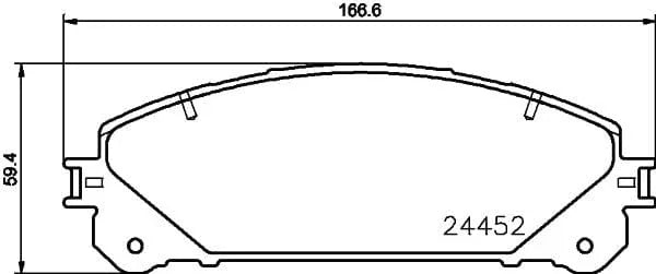 Mintex Brake Pads Full Set Of 4 Front MDB3114 - image 3