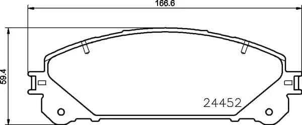 Mintex Brake Pads Full Set Of 4 Front MDB3114 - image 4