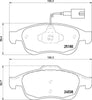 Mintex Brake Pads Full Set Of 4 Front MDB3120 thumbnail