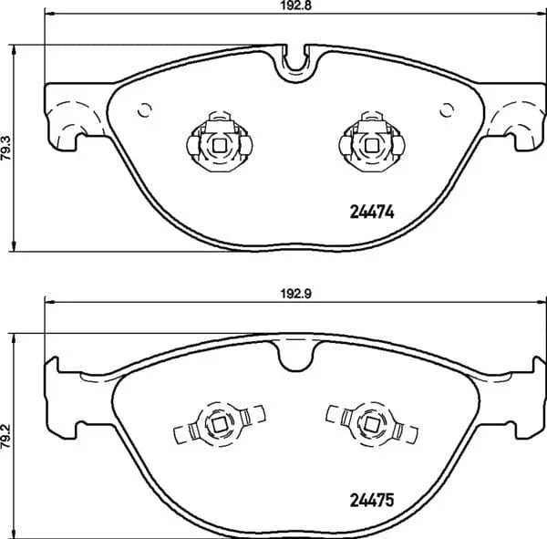 Mintex Brake Pads Full Set Of 4 Front MDB3140 - image 4
