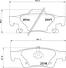 Mintex Brake Pads Set Brake Pads Full Set Of 4 Rear MDB3165 thumbnail