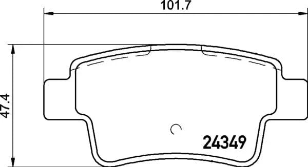 Mintex Brake Pads Set Brake Pads Full Set Of 4 Rear MDB3167 - image 4