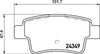 Mintex Brake Pads Set Brake Pads Full Set Of 4 Rear MDB3167 thumbnail
