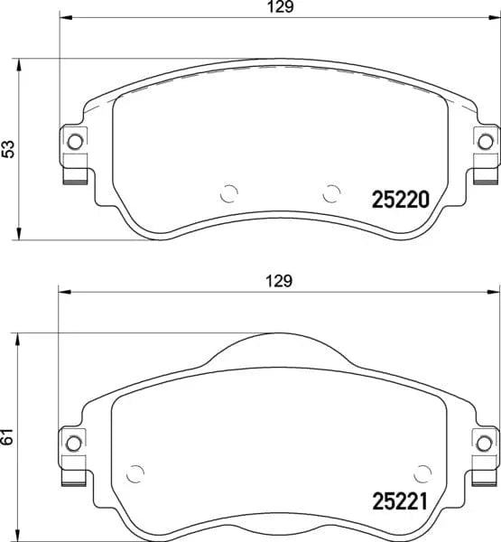 Mintex Brake Pads Full Set Of 4 Front MDB3174 - image 3