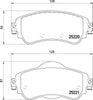 Mintex Brake Pads Full Set Of 4 Front MDB3174 thumbnail