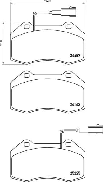 Mintex Brake Pads Full Set Of 4 Front MDB3207 - image 3