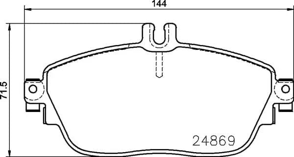 Mintex Brake Pads Full Set Of 4 Front MDB3242 - image 4