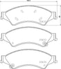 Mintex Brake Pads Full Set Of 4 Front MDB3265MX thumbnail