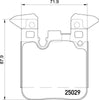 Mintex Brake Pads Set Brake Pads Full Set Of 4 Rear MDB3269 thumbnail
