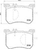 Mintex Brake Pads Full Set Of 4 Front MDB3288 thumbnail