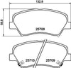 Mintex Brake Pads Full Set Of 4 Front MDB3363 thumbnail