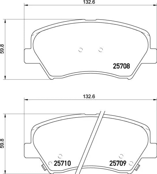 Mintex Brake Pads Full Set Of 4 Front MDB3363 - image 4