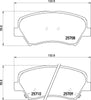 Mintex Brake Pads Full Set Of 4 Front MDB3363 thumbnail