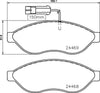 Mintex Brake Pads Full Set Of 4 Front MDB3365 thumbnail