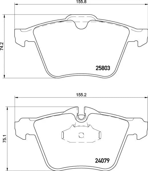 Mintex Brake Pads Full Set Of 4 Front MDB3366 - image 3
