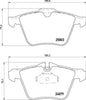 Mintex Brake Pads Full Set Of 4 Front MDB3366 thumbnail