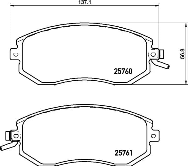 Mintex Brake Pads Full Set Of 4 Front MDB3374 - image 4