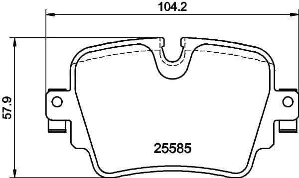 Mintex Brake Pads Set Brake Pads Full Set Of 4 Rear MDB3377 - image 3