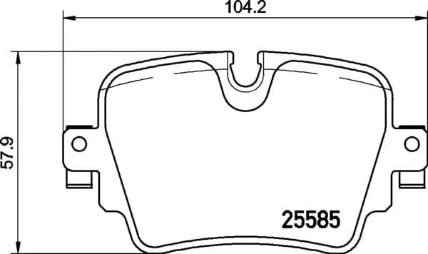 Mintex Brake Pads Set Brake Pads Full Set Of 4 Rear MDB3377 - image 4