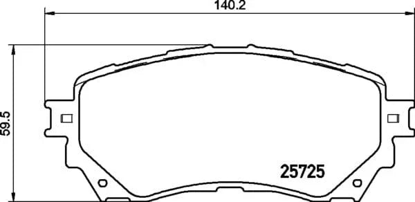 Mintex Brake Pads Full Set Of 4 Front MDB3386 - image 4