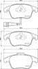 Mintex Brake Pads Full Set Of 4 Front MDB3395 thumbnail