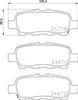 Mintex Brake Pads Set Brake Pads Full Set Of 4 Rear MDB3396MX thumbnail