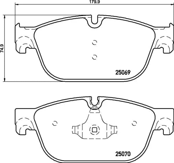 Mintex Brake Pads Full Set Of 4 Front MDB3410 - image 4