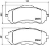 Mintex Brake Pads Full Set Of 4 Front MDB3412 thumbnail