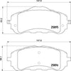 Mintex Brake Pads Full Set Of 4 Front MDB3412 thumbnail