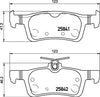 Mintex Brake Pads Set Brake Pads Full Set Of 4 Rear MDB3413 thumbnail