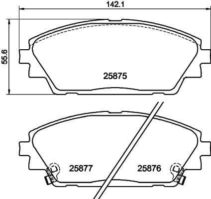 Mintex Brake Pads Full Set Of 4 Front MDB3417 - image 3
