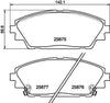 Mintex Brake Pads Full Set Of 4 Front MDB3417 thumbnail