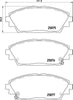 Mintex Brake Pads Full Set Of 4 Front MDB3417 thumbnail