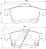 Mintex Brake Pads Full Set Of 4 Front MDB3440 thumbnail