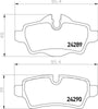 Mintex Brake Pads Set Brake Pads Full Set Of 4 Rear MDB3450 thumbnail