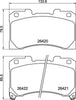 Mintex Brake Pads Full Set Of 4 Front MDB3481 thumbnail