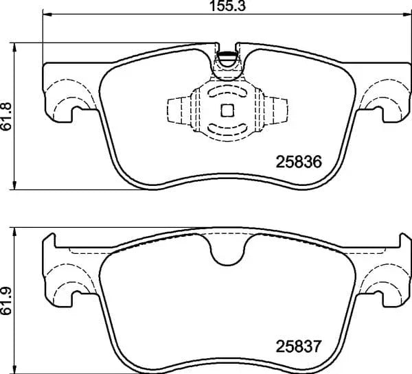 Mintex Brake Pads Full Set Of 4 Front MDB3489 - image 4