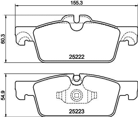 Mintex Brake Pads Full Set Of 4 Front MDB3490 - image 3