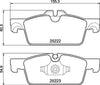 Mintex Brake Pads Full Set Of 4 Front MDB3490 thumbnail