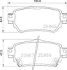 Mintex Brake Pads Set Brake Pads Full Set Of 4 Rear MDB3675 thumbnail