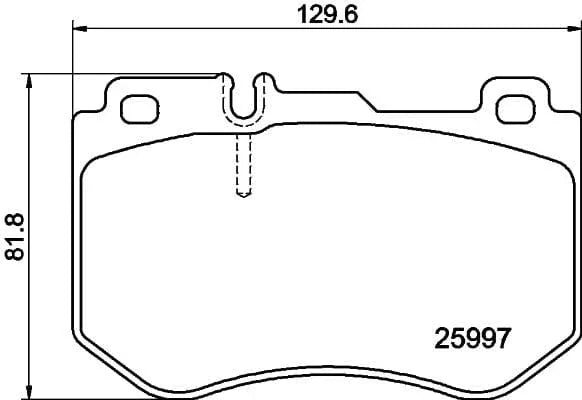 Mintex Brake Pads Full Set Of 4 Front MDB3705 - image 3