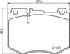 Mintex Brake Pads Full Set Of 4 Front MDB3710 thumbnail