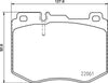 Mintex Brake Pads Full Set Of 4 Front MDB3710 thumbnail