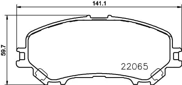Mintex Brake Pads Full Set Of 4 Front MDB3717 - image 3