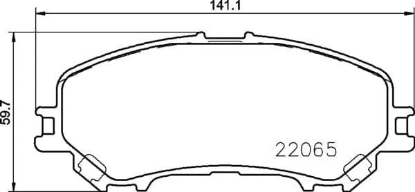 Mintex Brake Pads Full Set Of 4 Front MDB3717 - image 4