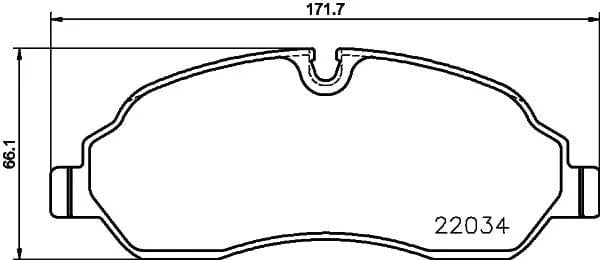 Mintex Brake Pads Full Set Of 4 Front MDB3719MX - image 3